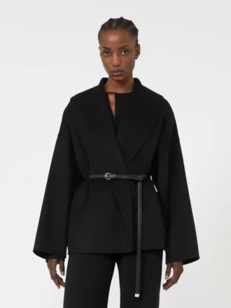 Chaleco de lana, cachemira y seda, negro Chaleco de lana, cachemira y seda, negro