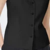 Chaleco de lona de lino, negro Chaleco de lona de lino, negro