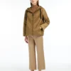 Chaqueta acolchada con capucha y tratamiento repelente al agua, color caramelo Chaqueta acolchada con capucha y tratamiento repelente al agua, color caramelo