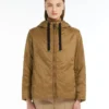 Chaqueta acolchada con capucha y tratamiento repelente al agua, color caramelo Chaqueta acolchada con capucha y tratamiento repelente al agua, color caramelo