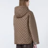 Chaqueta acolchada de lona impermeable, color tabaco Chaqueta acolchada de lona impermeable, color tabaco