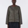 Chaqueta acolchada de lona repelente al agua, gris oscuro Chaqueta acolchada de lona repelente al agua, gris oscuro