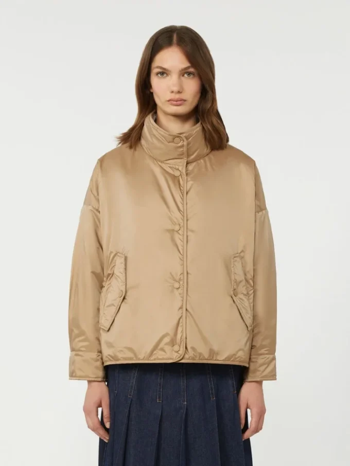 Chaqueta acolchada reversible en lona repelente al agua, color avellana Chaqueta acolchada reversible en lona repelente al agua, color avellana