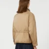Chaqueta acolchada reversible en lona repelente al agua, color avellana Chaqueta acolchada reversible en lona repelente al agua, color avellana