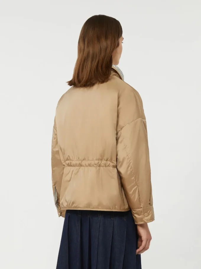 Chaqueta acolchada reversible en lona repelente al agua, color avellana Chaqueta acolchada reversible en lona repelente al agua, color avellana