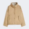 Chaqueta acolchada reversible en lona repelente al agua, color avellana Chaqueta acolchada reversible en lona repelente al agua, color avellana