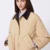 Chaqueta acolchada reversible en tejido repelente al agua, color beige Chaqueta acolchada reversible en tejido repelente al agua, color beige