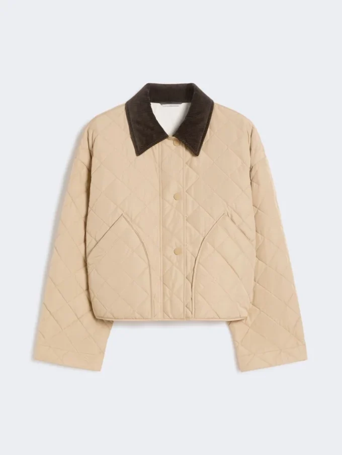 Chaqueta acolchada reversible en tejido repelente al agua, color beige Chaqueta acolchada reversible en tejido repelente al agua, color beige