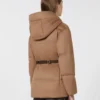 Chaqueta corta de lona repelente al agua y plumón color camel, color camel Chaqueta corta de lona repelente al agua y plumón color camel, color camel