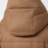 Chaqueta corta de lona repelente al agua y plumón color camel, color camel Chaqueta corta de lona repelente al agua y plumón color camel, color camel
