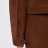 Chaqueta cuadrada de ante, color chocolate Chaqueta cuadrada de ante, color chocolate