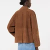 Chaqueta de ante de doble botonadura, color tabaco Chaqueta de ante de doble botonadura, color tabaco