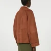 Chaqueta de ante de doble botonadura, color terracota Chaqueta de ante de doble botonadura, color terracota