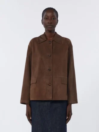 Chaqueta de ante, marrón