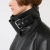 Chaqueta de cuero gruesa oversize, negra Chaqueta de cuero gruesa oversize, negra