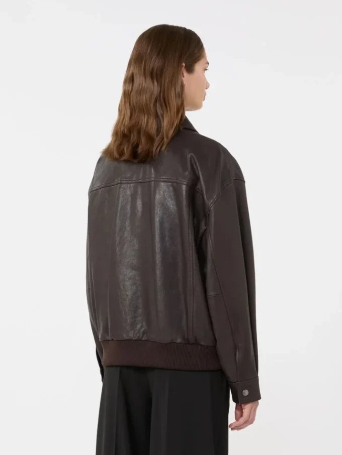Chaqueta de cuero, marrón Chaqueta de cuero, marrón