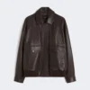 Chaqueta de cuero, marrón Chaqueta de cuero, marrón