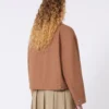 Chaqueta de lona de algodón, color tabaco