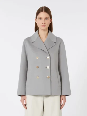 Chaqueta de paño de lana, color avio