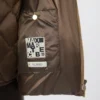 Chaqueta de plumón con cinturón de lona repelente al agua, color avellana Chaqueta de plumón con cinturón de lona repelente al agua, color avellana