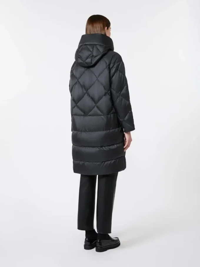 Chaqueta de plumón en tejido iridiscente repelente al agua, negro Chaqueta de plumón en tejido iridiscente repelente al agua, negro