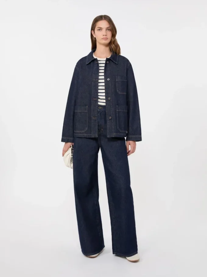 Chaqueta vaquera auténtica, azul marino