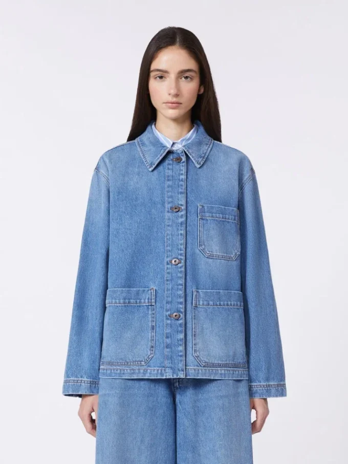 Chaqueta vaquera auténtica, azul marino
