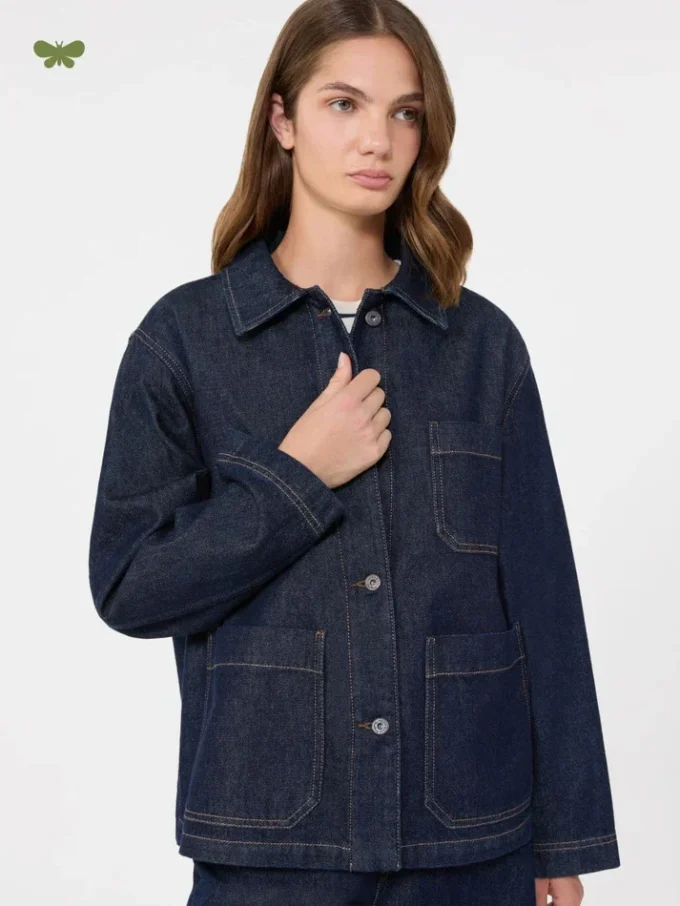 Chaqueta vaquera auténtica, azul marino