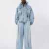 Chaqueta vaquera de dos piezas, azul medianoche