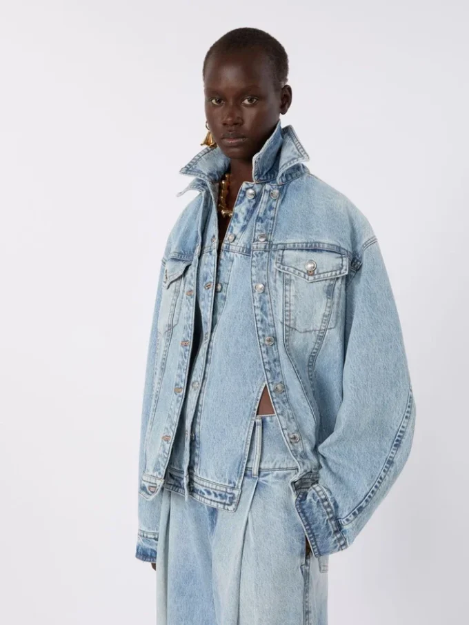 Chaqueta vaquera de dos piezas, azul medianoche