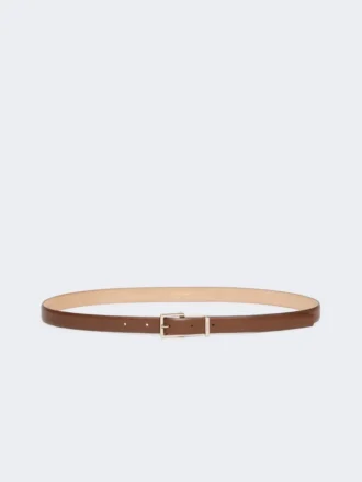 Cinturón de piel, marrón