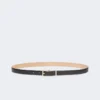 Cinturón de piel, negro