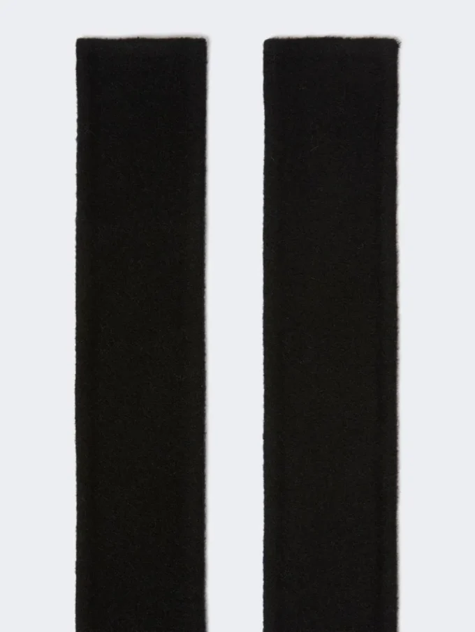 Cinturón de tejido de Pure Wool, negro Cinturón de tejido de Pure Wool, negro