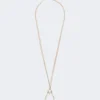 Collar con colgante con monograma, dorado Collar con colgante con monograma, dorado