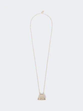 Collar con colgante en forma de bolso Pasticcino, dorado