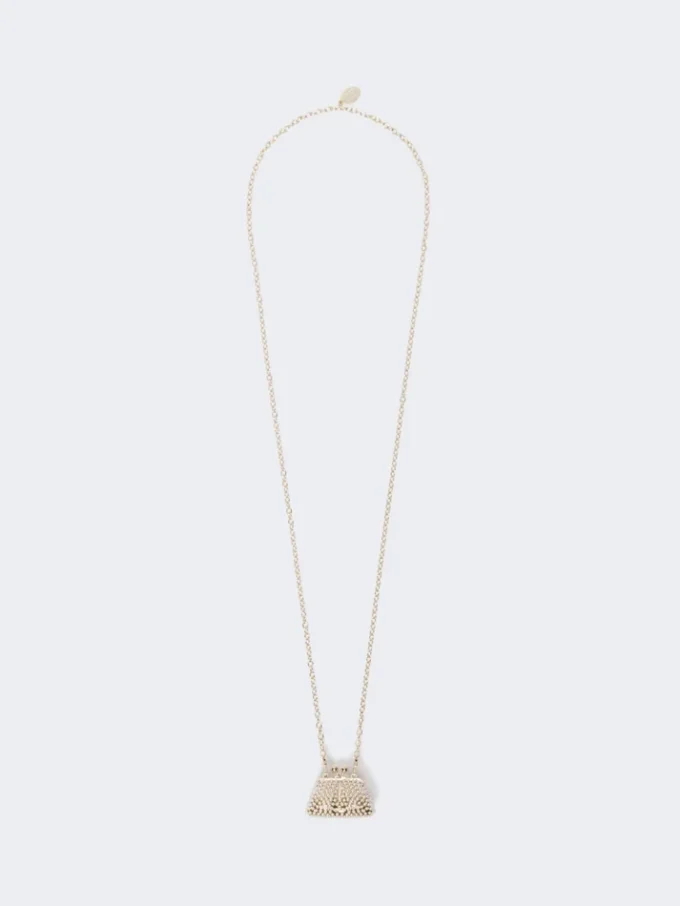 Collar con colgante en forma de bolso Pasticcino, dorado Collar con colgante en forma de bolso Pasticcino, dorado