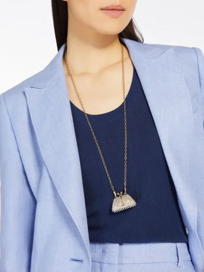 Collar con colgante en forma de bolso Pasticcino, dorado Collar con colgante en forma de bolso Pasticcino, dorado