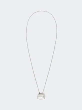 Collar con colgante en forma de bolso Pasticcino, transparente