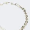 Collar de cuentas y metal, plateado Collar de cuentas y metal, plateado