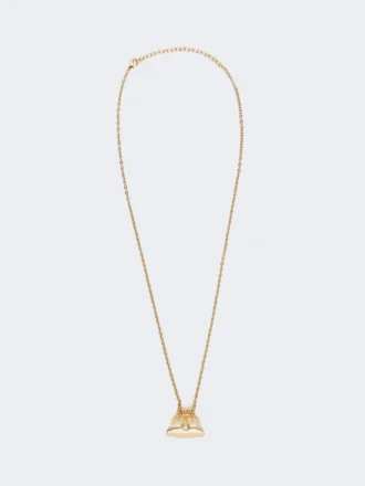 Collar largo con colgante en forma de bolso Pasticcino, dorado