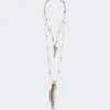 Collar metálico «Abissi» con pedrería, dorado Collar metálico «Abissi» con pedrería, dorado
