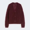 Cárdigan de mohair, burdeos Cárdigan de mohair, burdeos