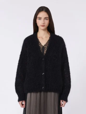Cárdigan de mohair, negro Cárdigan de mohair, negro