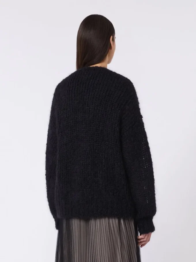 Cárdigan de mohair, negro