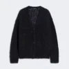 Cárdigan de mohair, negro
