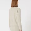 Cárdigan de punto de cachemira, beige