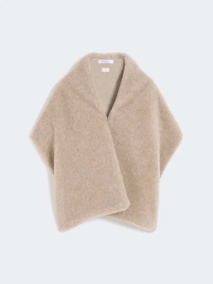 Estola de alpaca y cachemira, verde musgo Estola de alpaca y cachemira, verde musgo