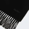 Estola de cachemira con logotipo, negra Estola de cachemira con logotipo, negra