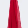 Estola de georgette de seda, geranio Estola de georgette de seda, geranio