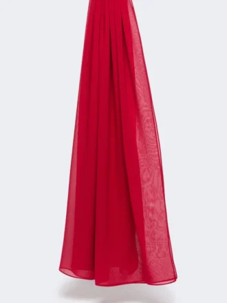 Estola de georgette de seda, geranio Estola de georgette de seda, geranio